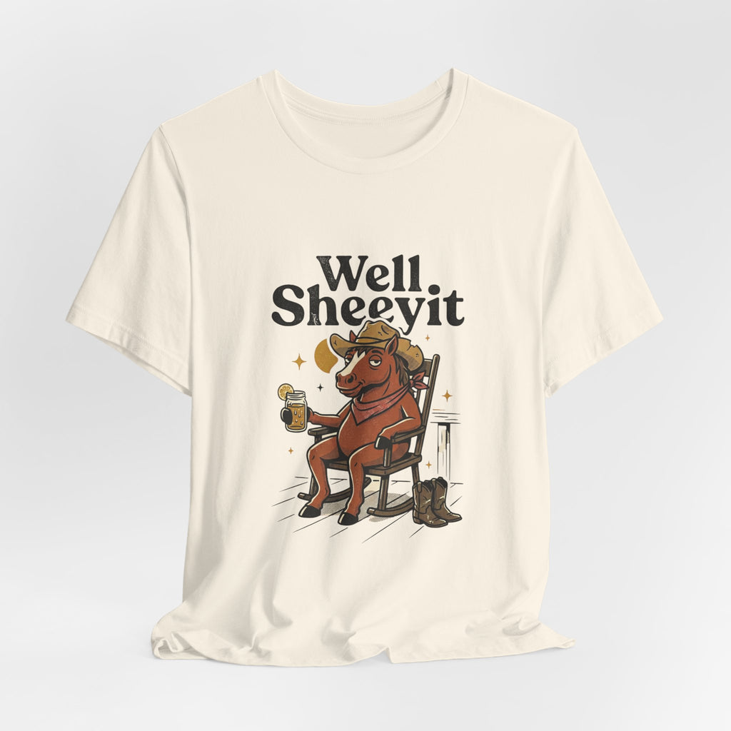 Well Sheeyit Horse Tee | Vintage Southern, Western Retro Distressed Graphic