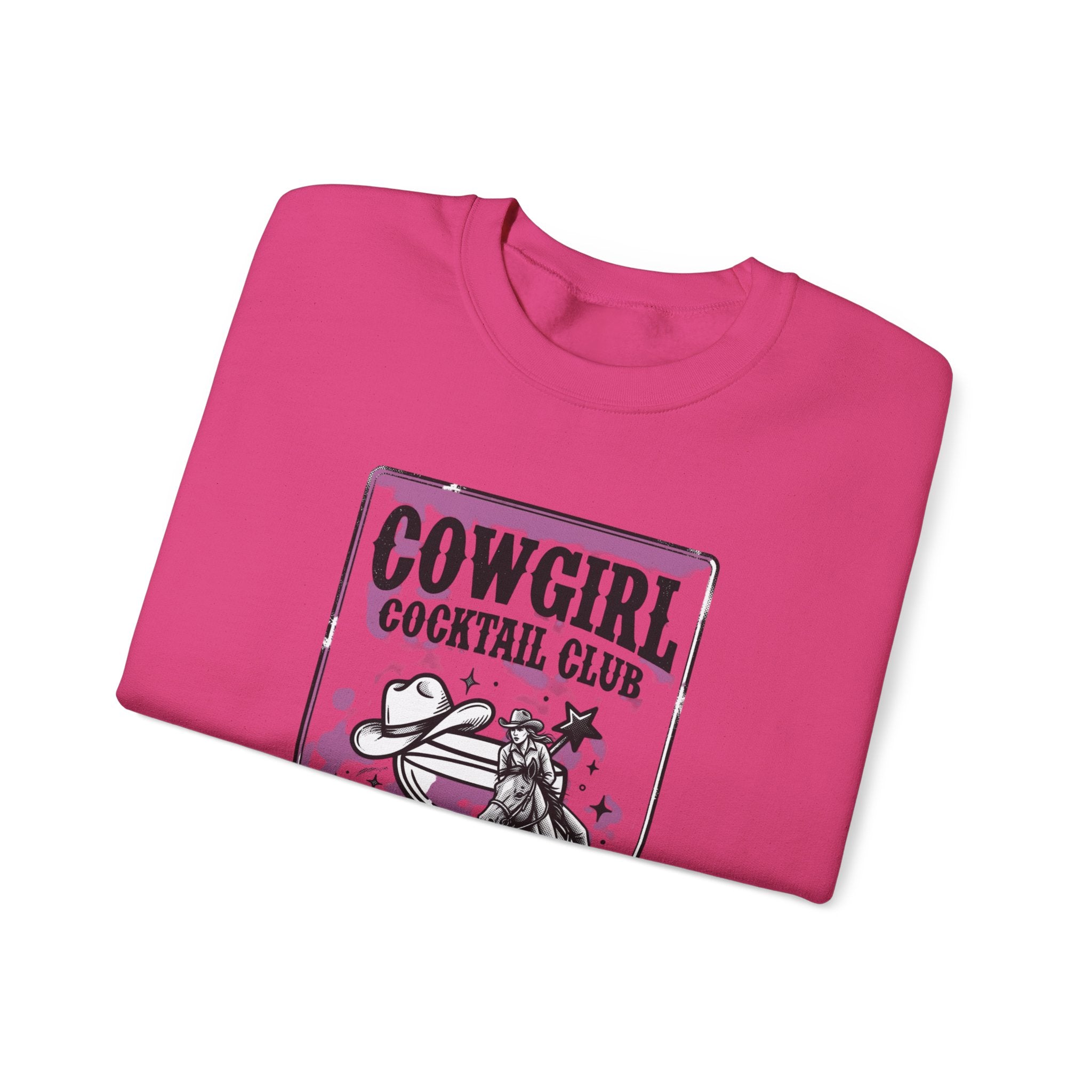 Cowgirl Cocktail Club Crewneck | Country Aesthetic, Western Graphic