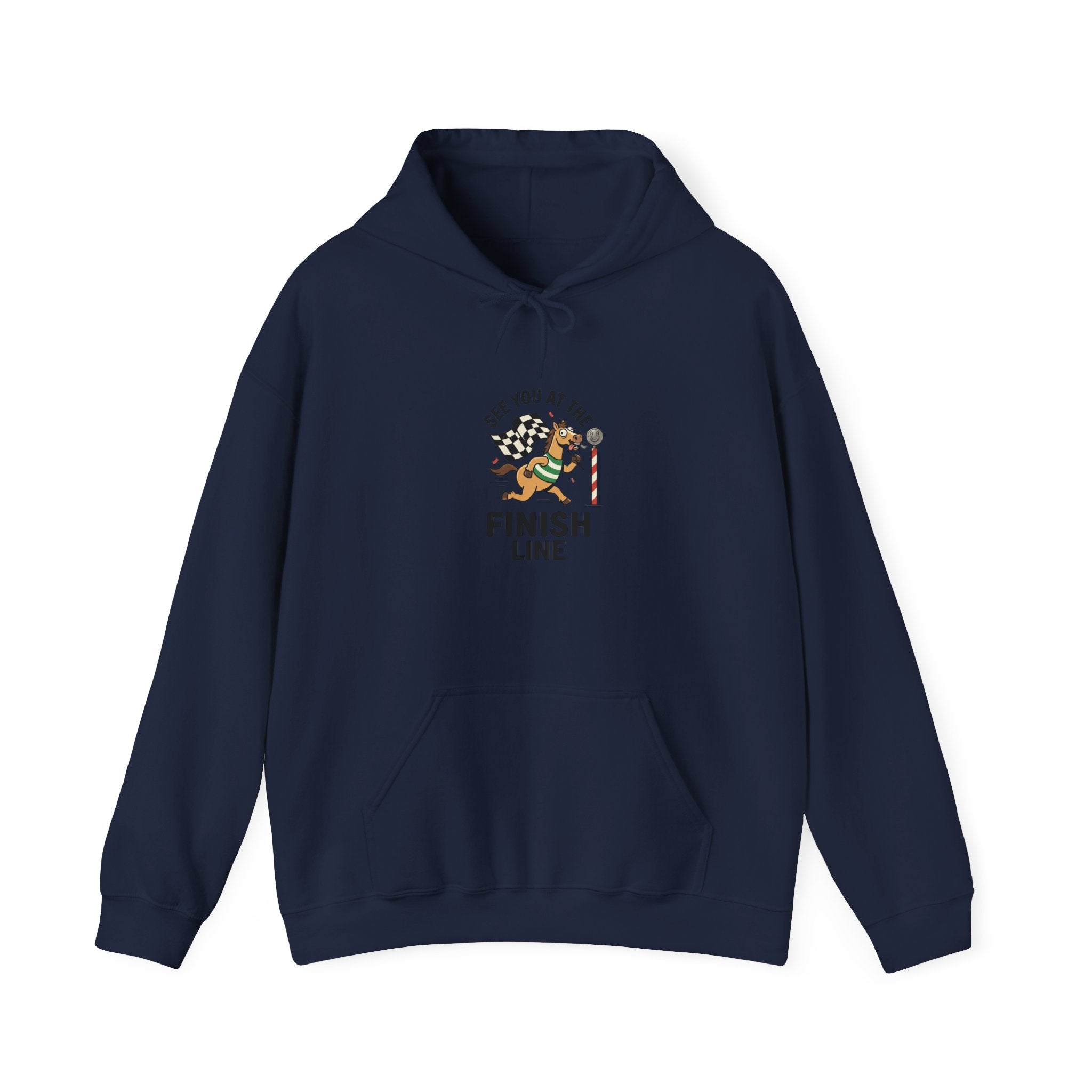 See You at the Finish Line Hoodie | Racing Horse Meme, Race Day Humor