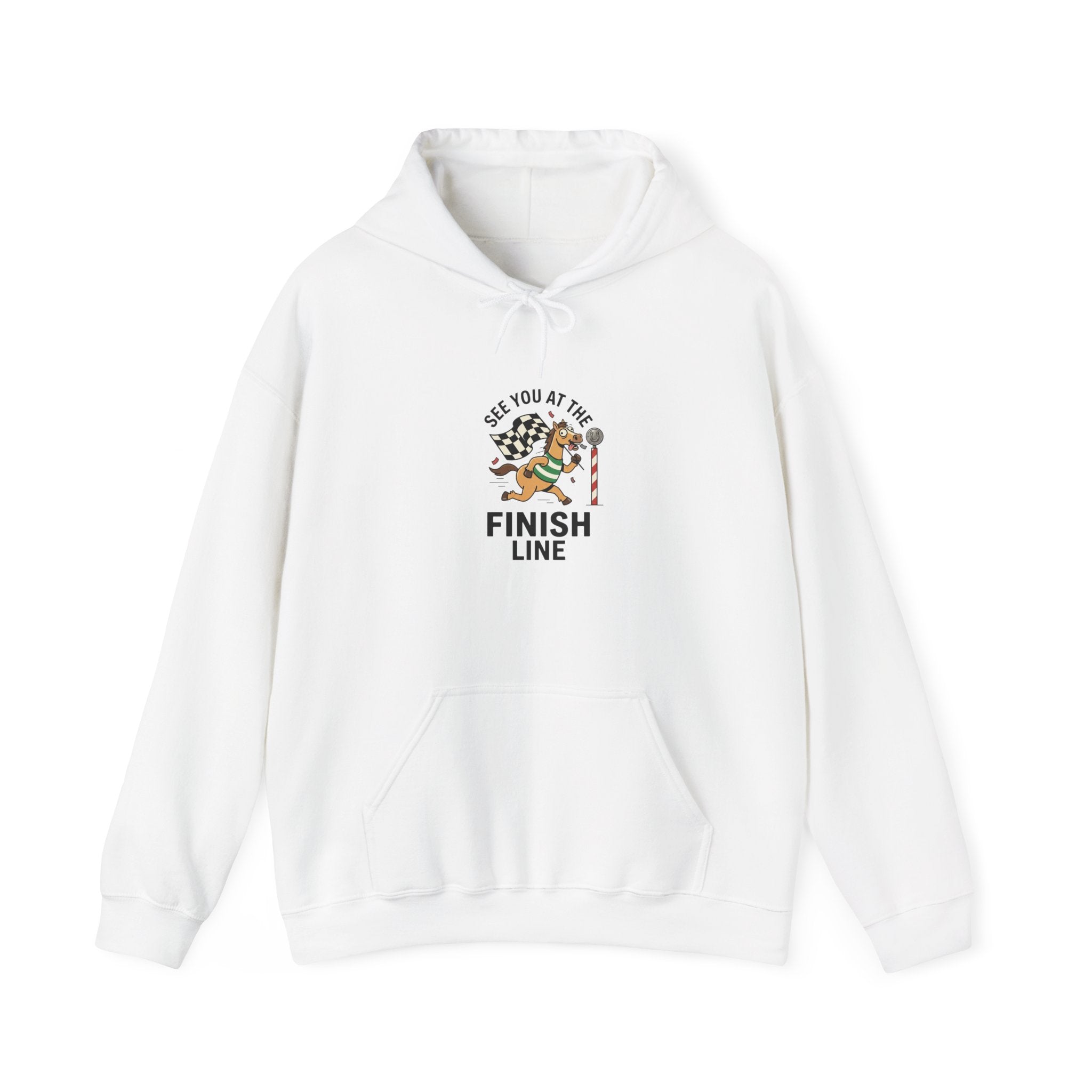 See You at the Finish Line Hoodie | Racing Horse Meme, Race Day Humor