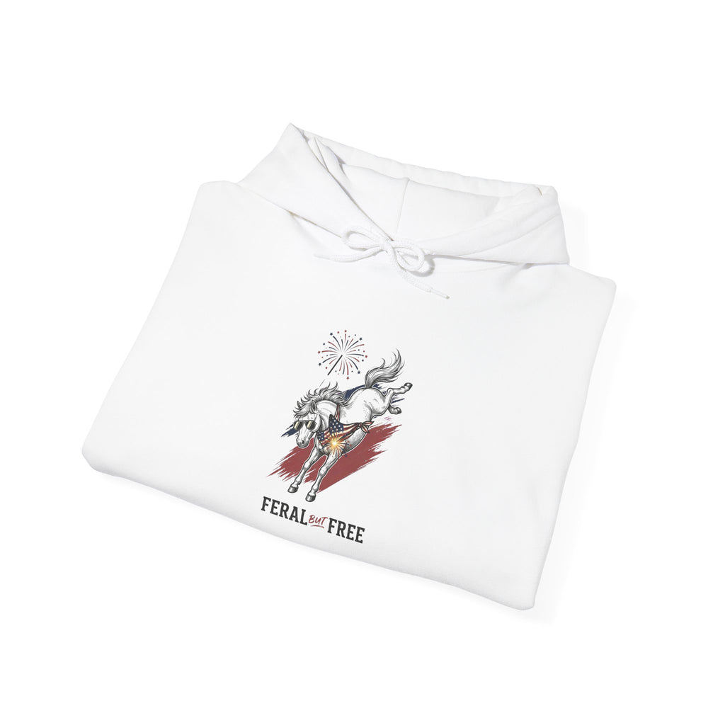 Feral but Free hoodie | Witty self-deprecating mental exhaustion sweatshirt