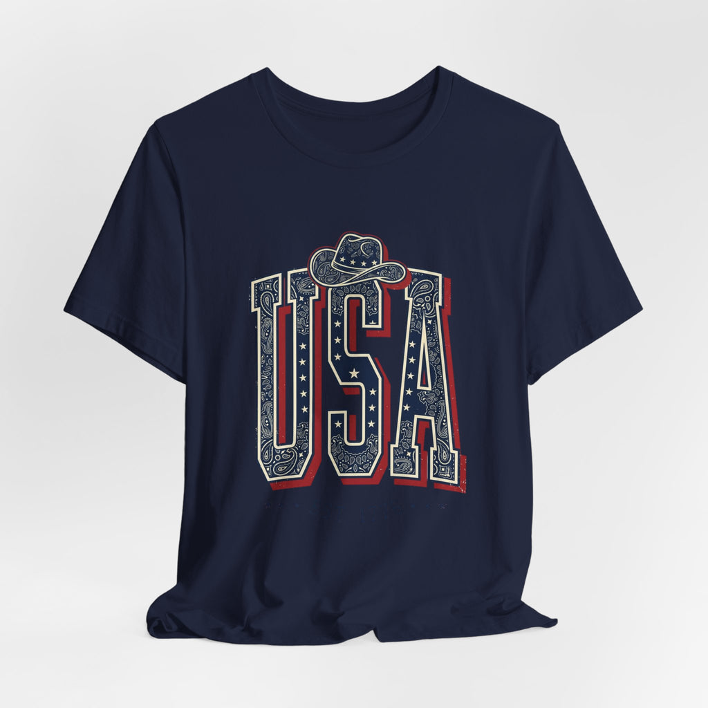 USA Vintage Americana Tee | 4th of July Patriotic Stars & Stripes