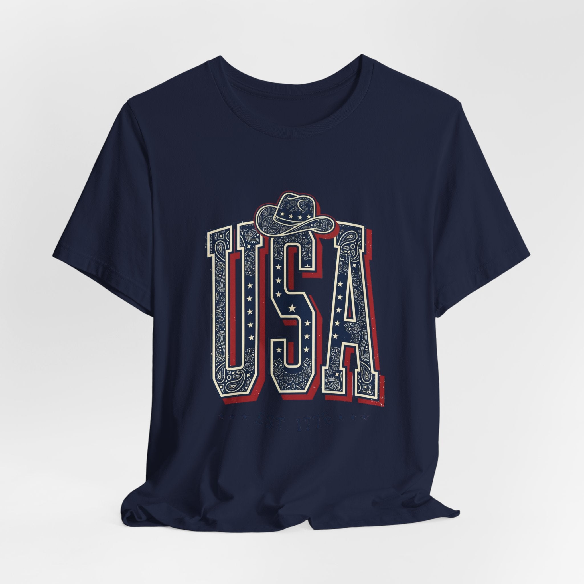 USA Vintage Americana Tee | 4th of July Patriotic Stars & Stripes
