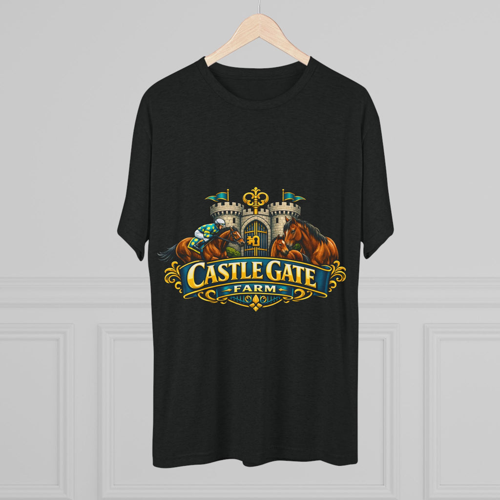 Castle Gate Farm T-Shirt – Retro Crest Logo Tee for Farm Lovers