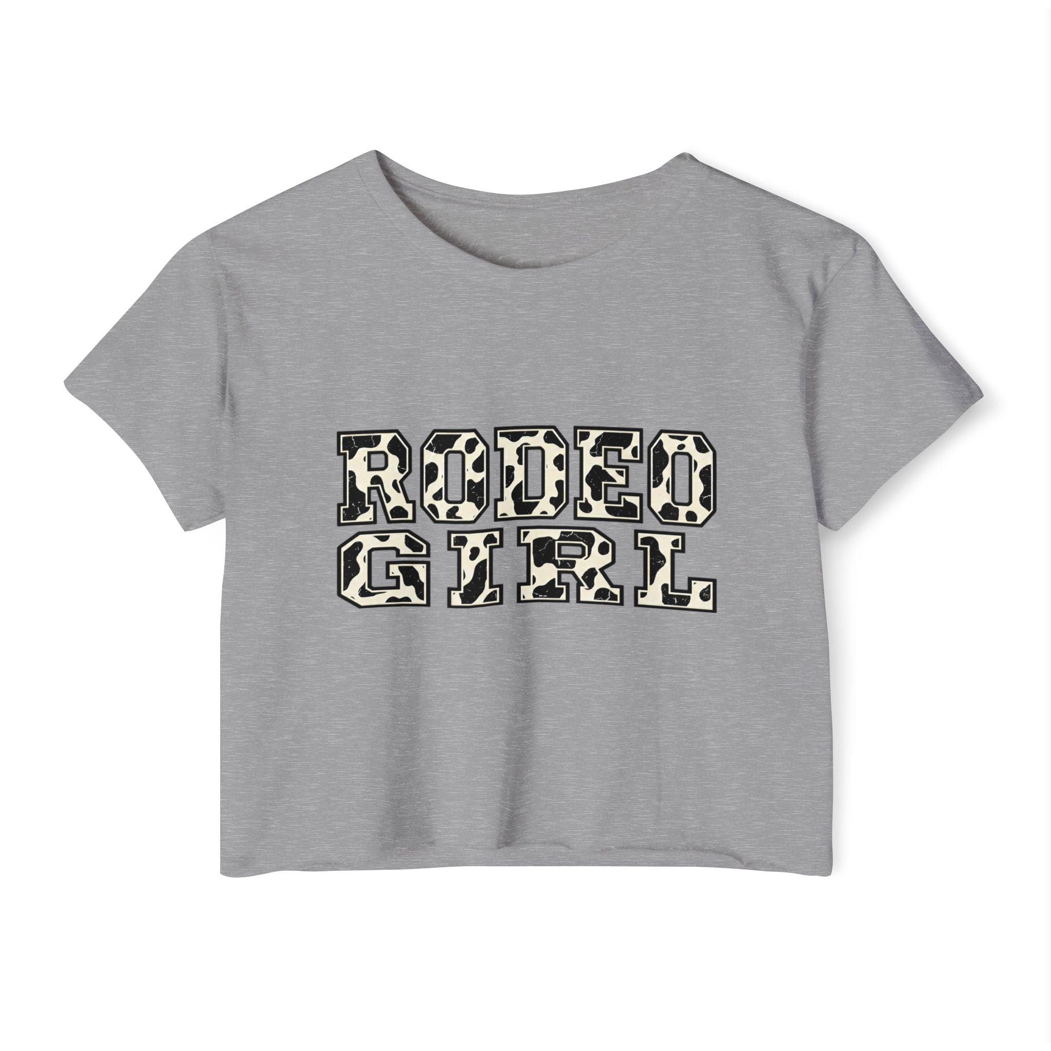 Rodeo Girl Crop Top — Western Cowgirl Festival Tee