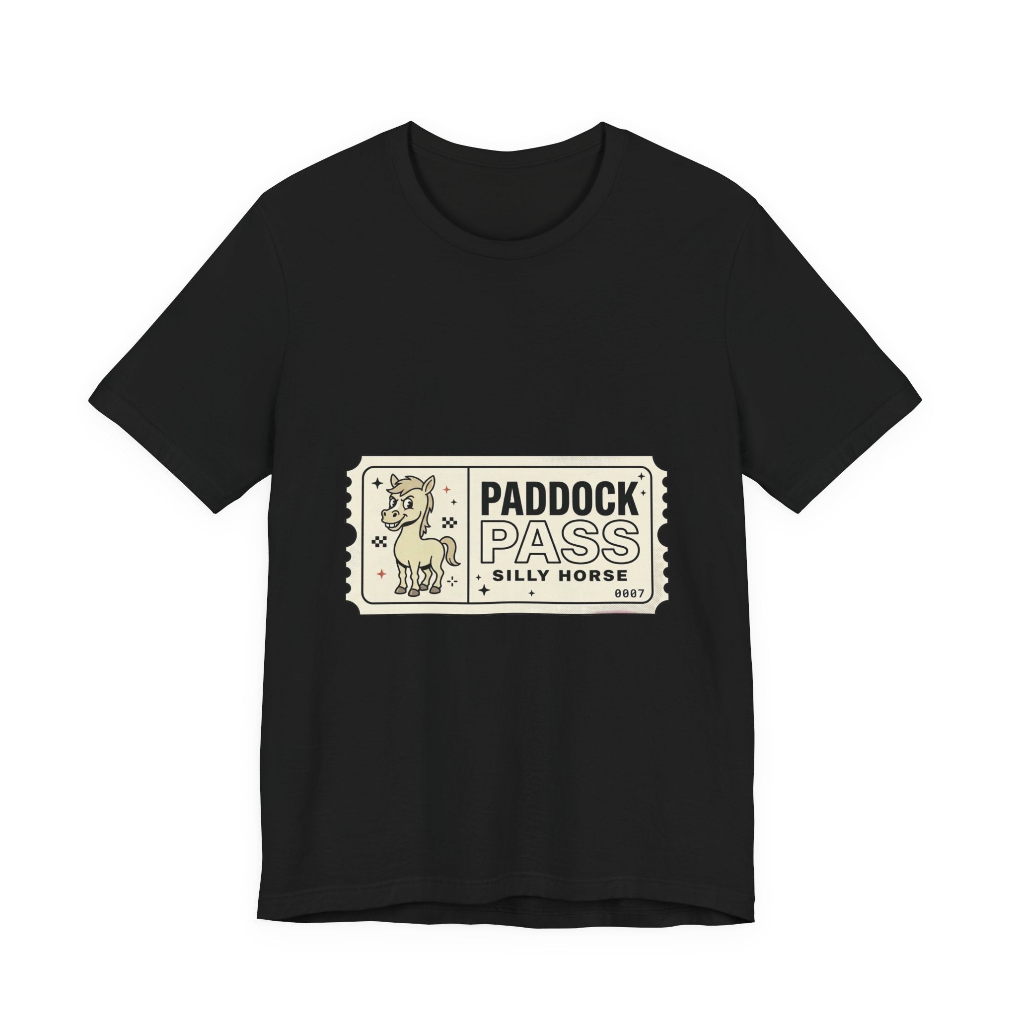 Paddock Pass Silly Horse T-Shirt | Racing Meme, Track Day Crew