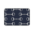 Equestrian Bit Pattern Desk Mat — Navy Horse Bit Mouse Pad