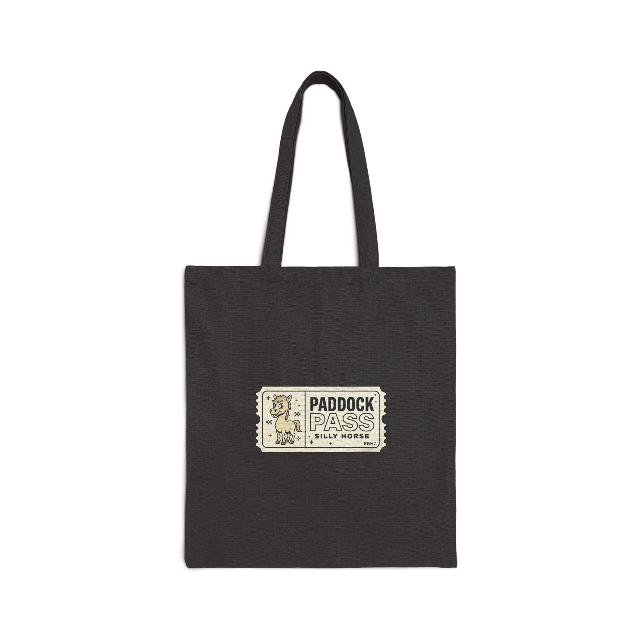 Paddock Pass Silly Horse Tote | Racing Meme, Weekend Race Day