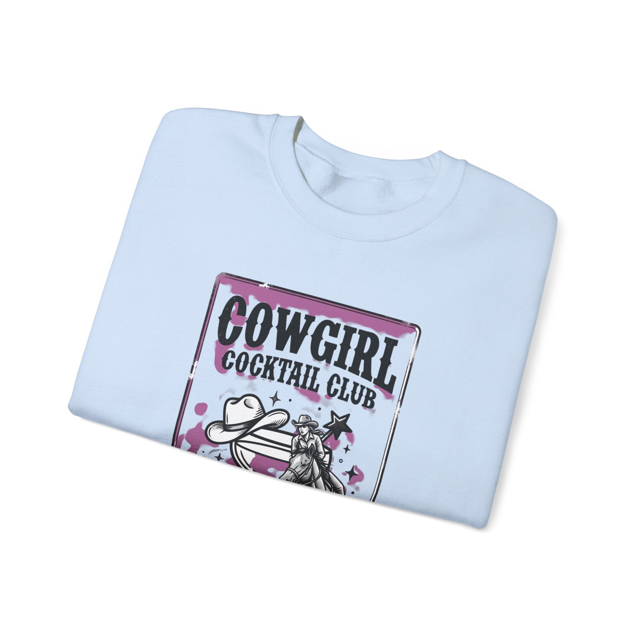 Cowgirl Cocktail Club Crewneck | Country Aesthetic, Western Graphic