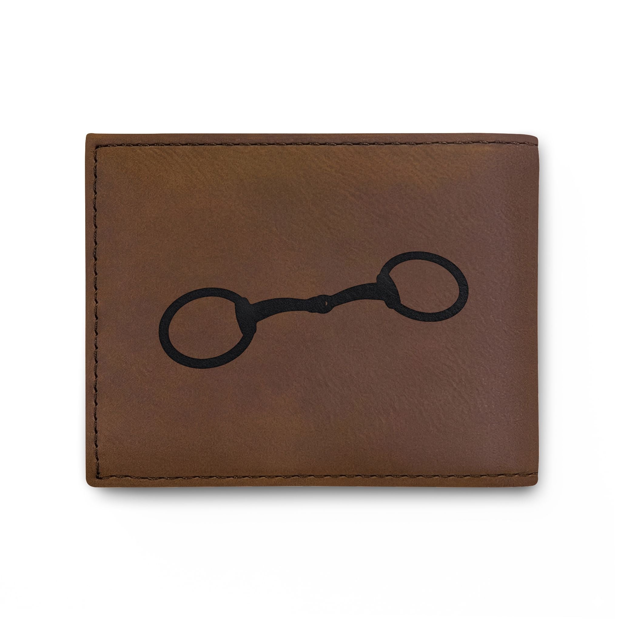 Equestrian Bit Leather Bi-Fold Wallet