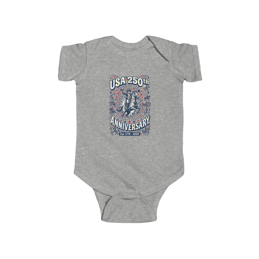 USA 250th Anniversary Infant Bodysuit — Patriotic 1776–2026 Celebration Baby Onesie