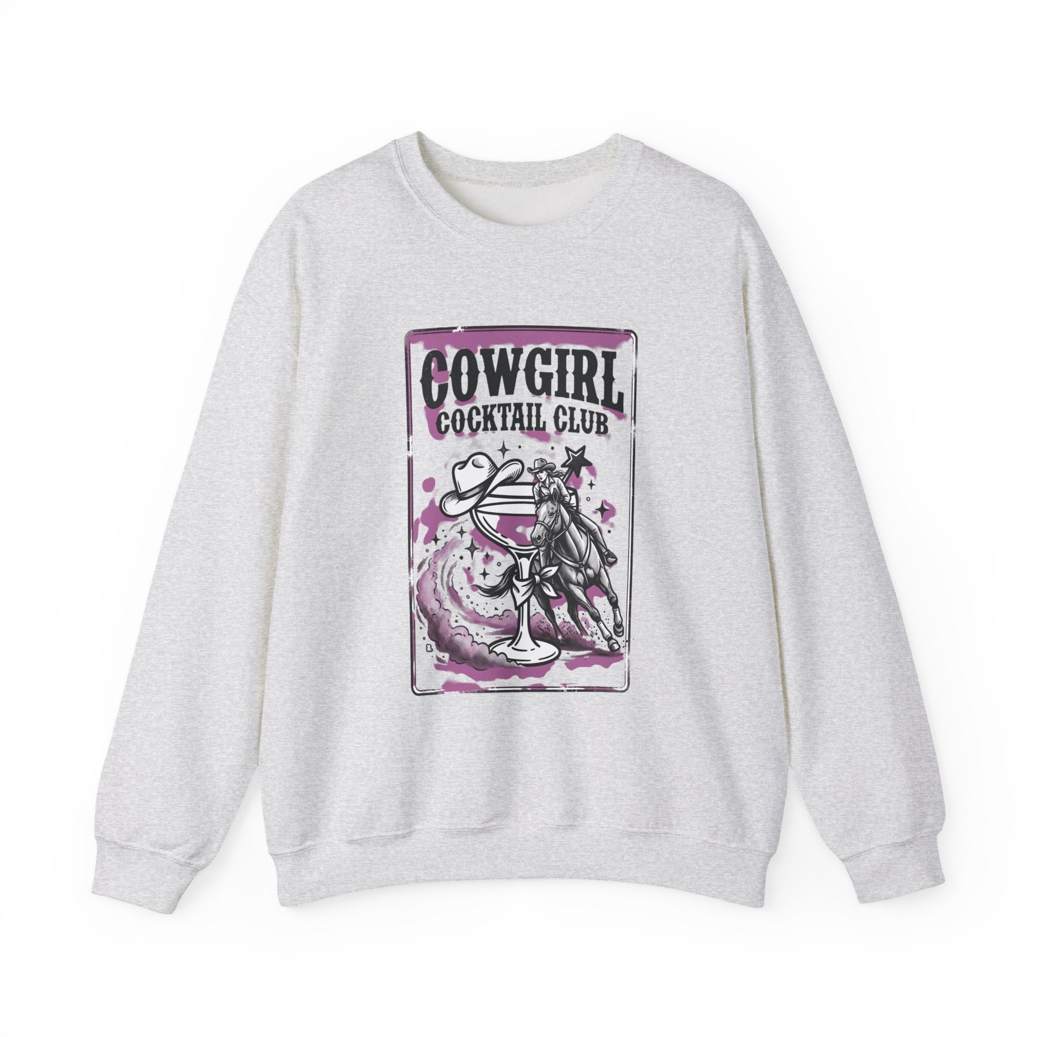 Cowgirl Cocktail Club Crewneck | Country Aesthetic, Western Graphic