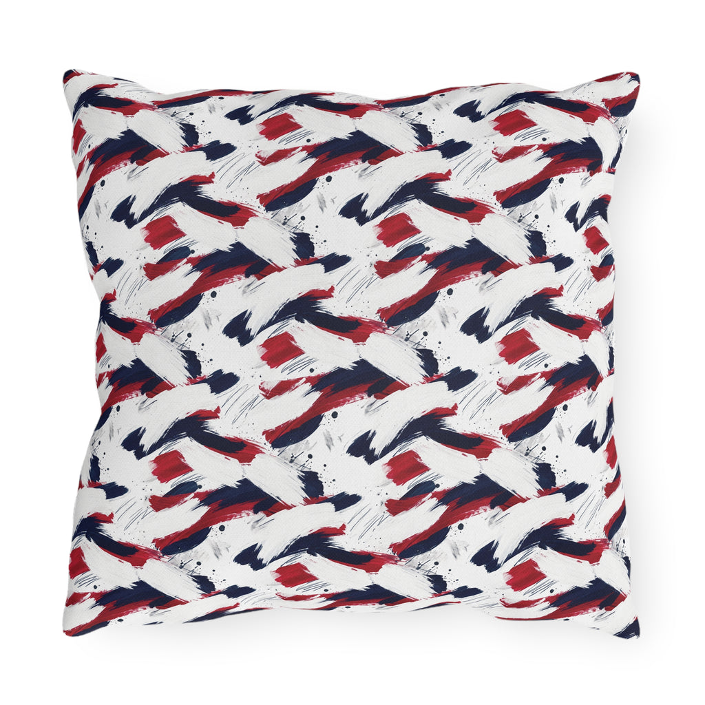 USA 250th Anniversary Outdoor Pillow — Patriotic Red White Blue Decor