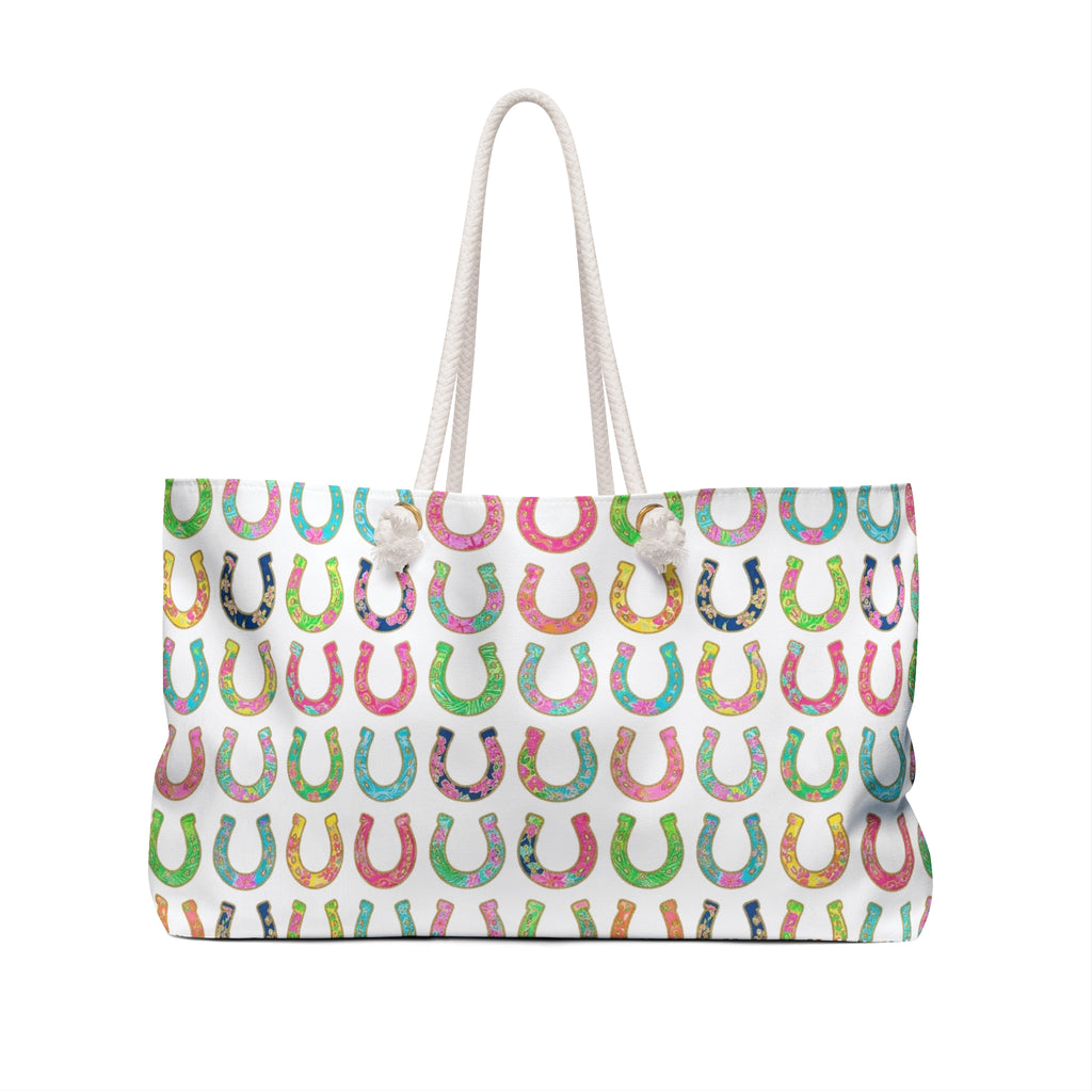 Lucky whimsical horseshoe Weekender Bag