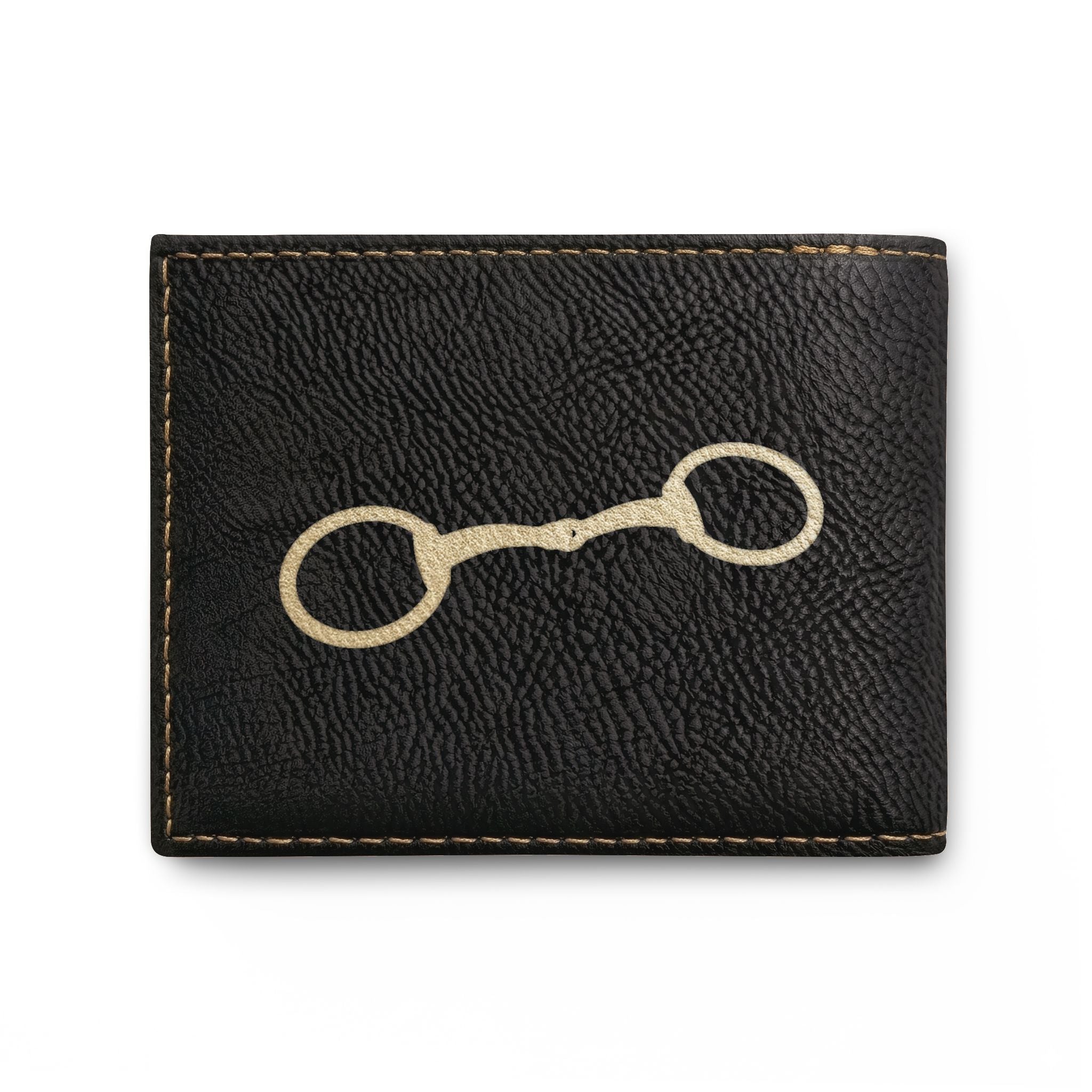 Equestrian Bit Leather Bi-Fold Wallet