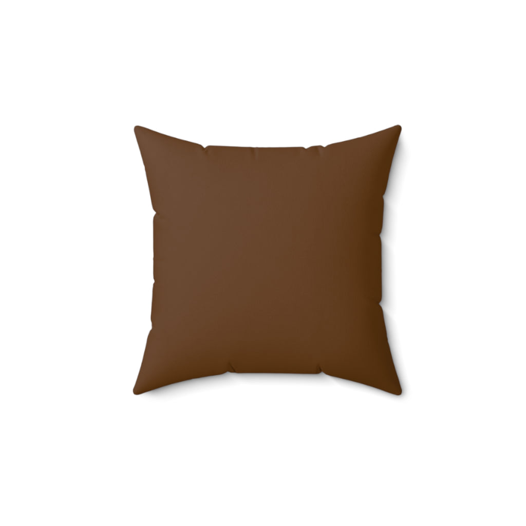 Cowboy Hat Pattern Square Pillow — Western Hat Decorative Cushion