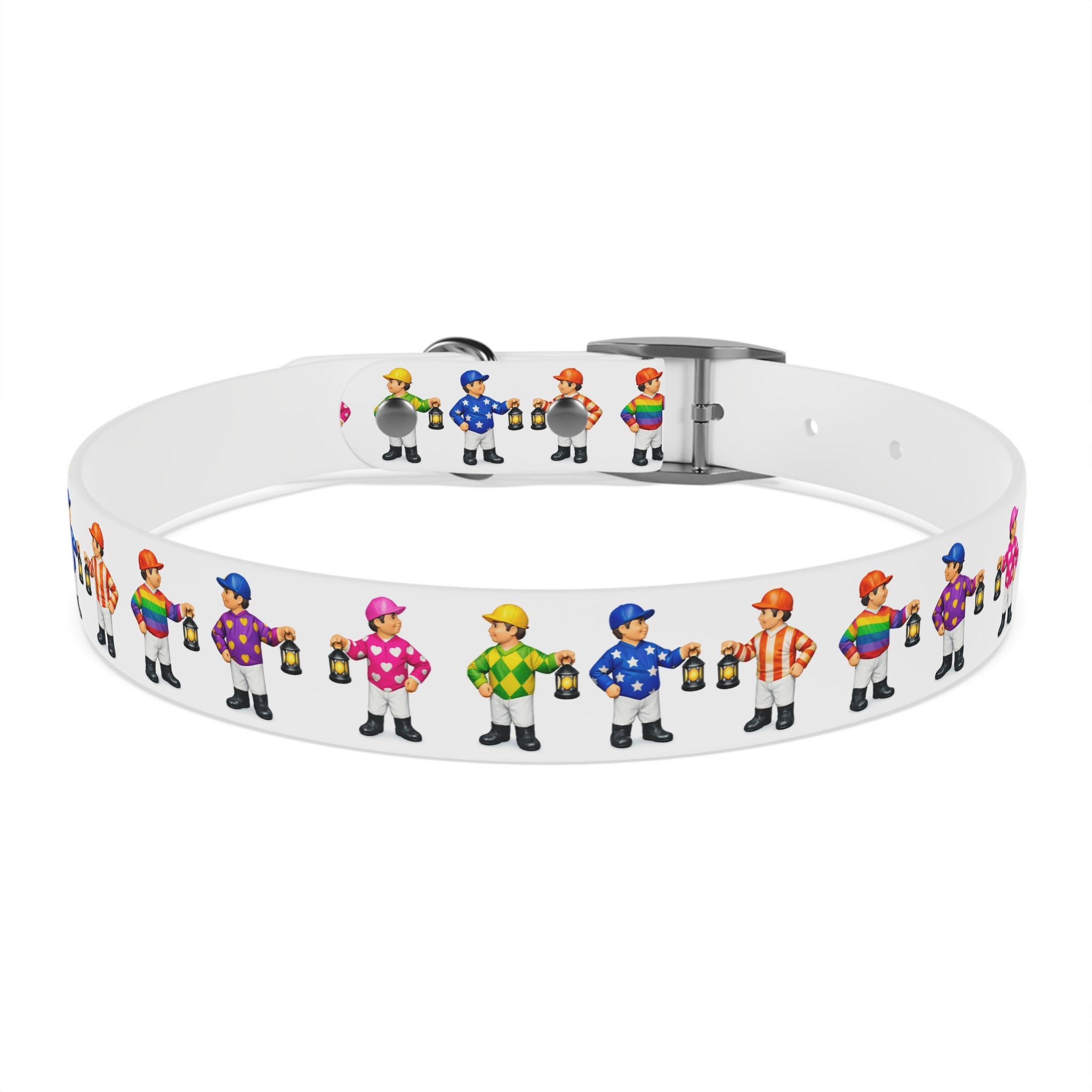 Comical lawn jockey waterproof dog collar