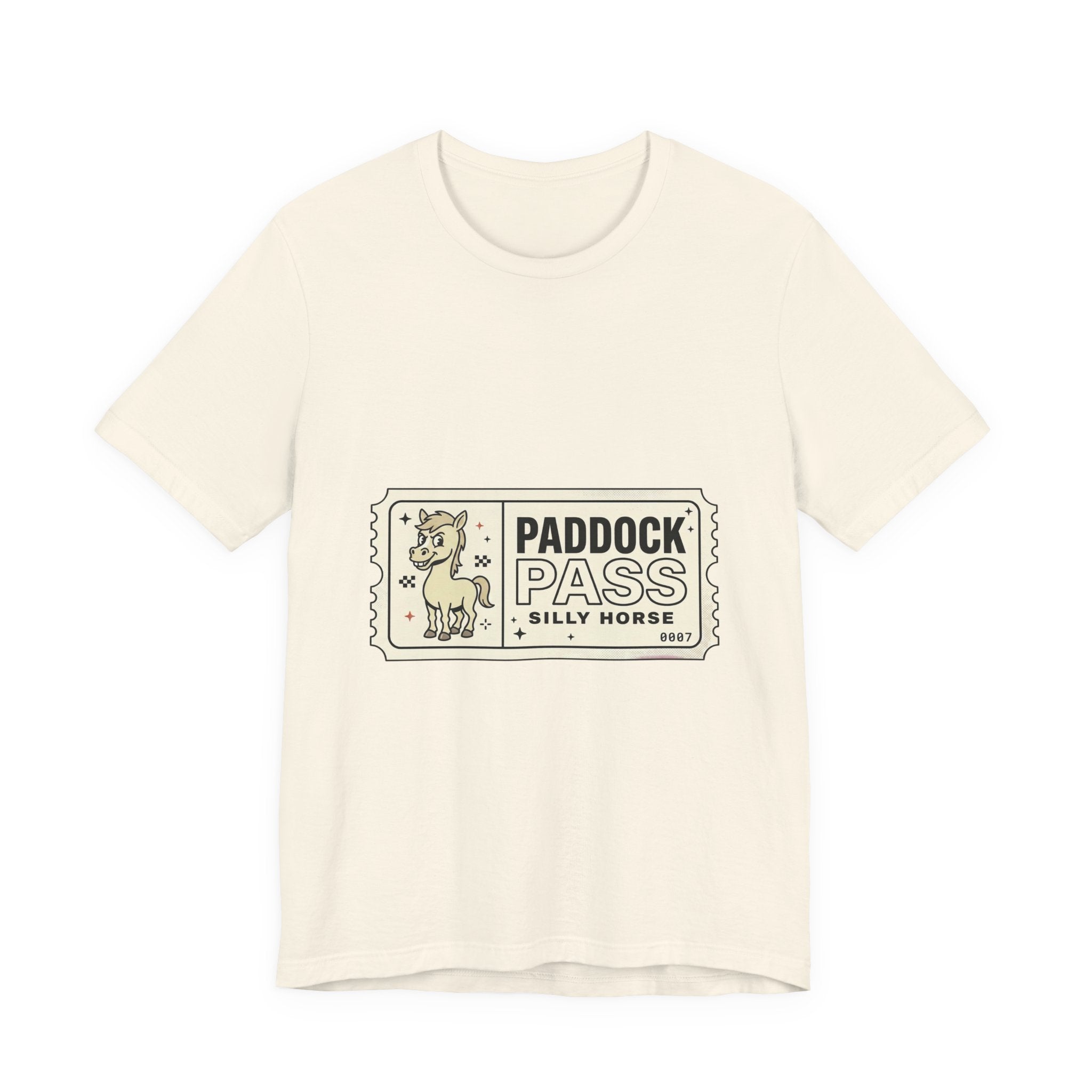 Paddock Pass Silly Horse T-Shirt | Racing Meme, Track Day Crew