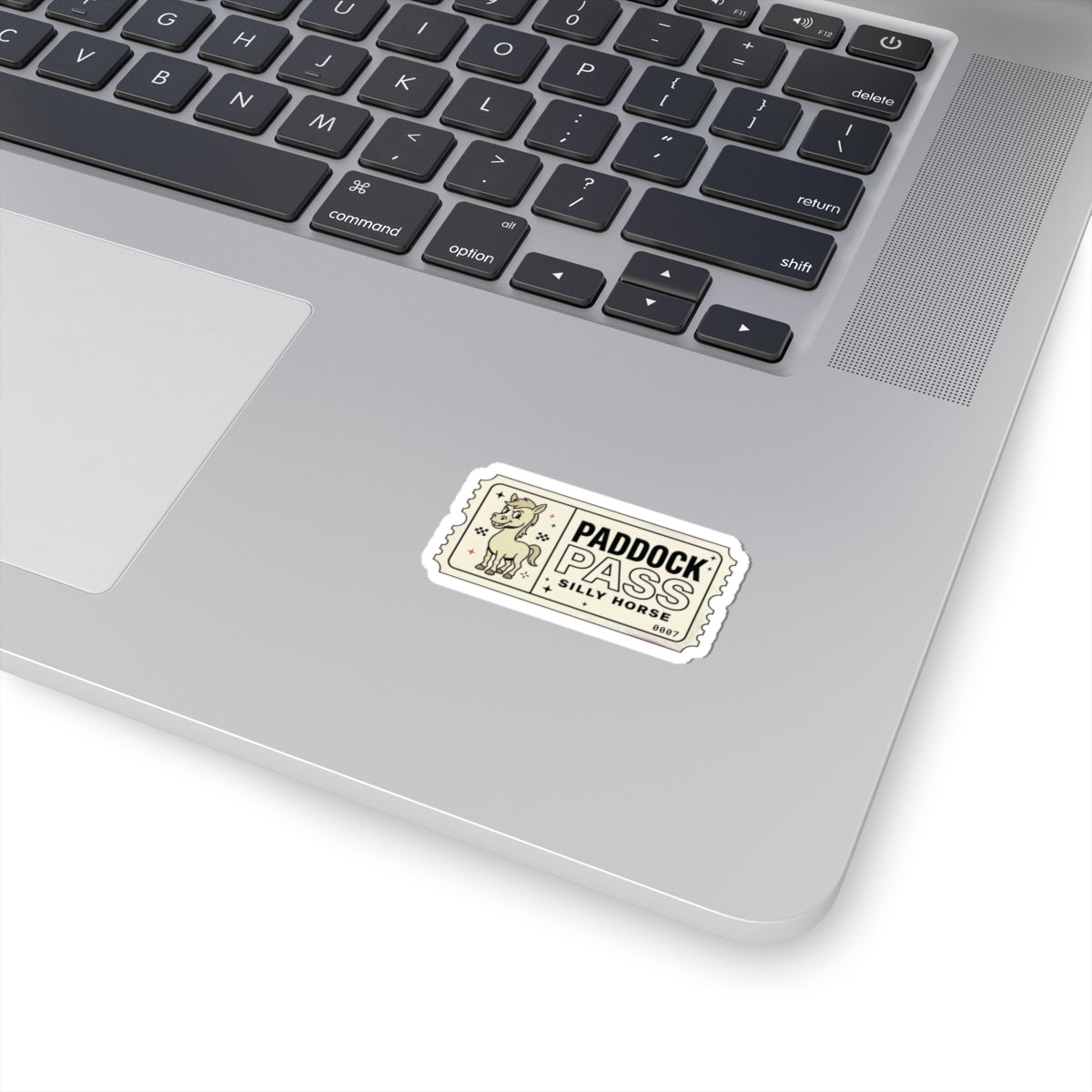 Paddock Pass Silly Horse Sticker | Racing Meme, Motorsport Decal