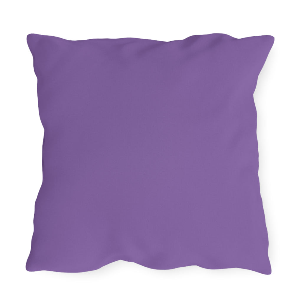 Horse in Lavender Field Outdoor Pillow  Floral Farmhouse Patio Decor