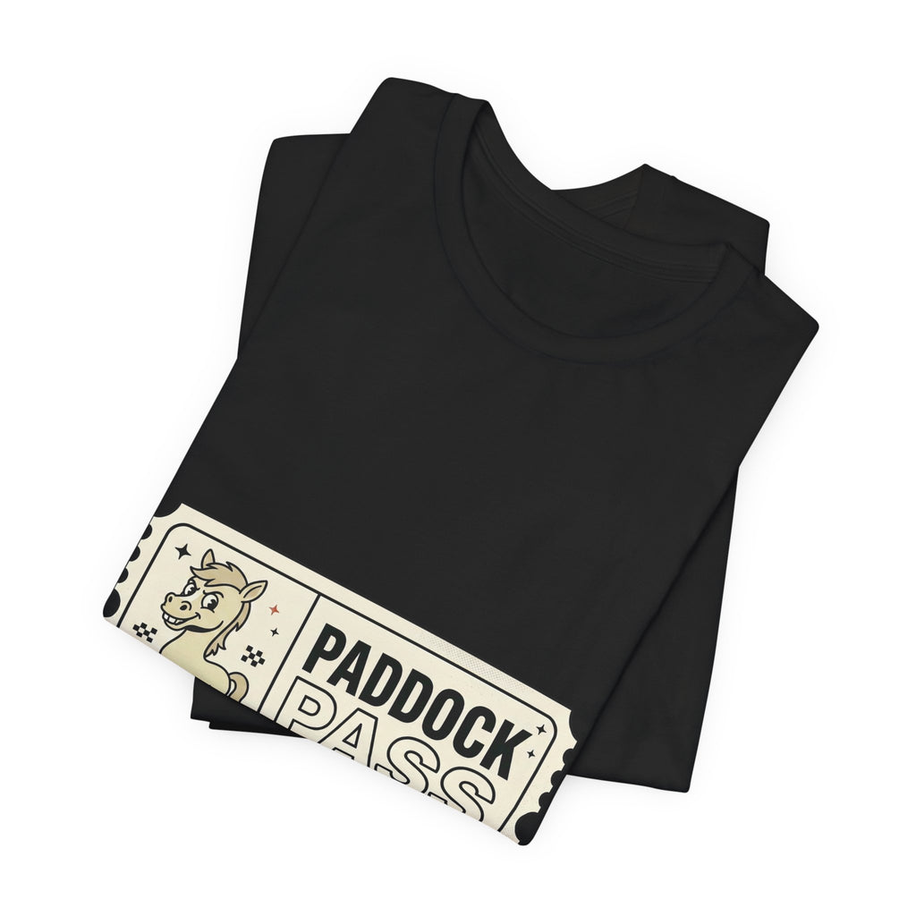 Paddock Pass Silly Horse T-Shirt | Racing Meme, Track Day Crew