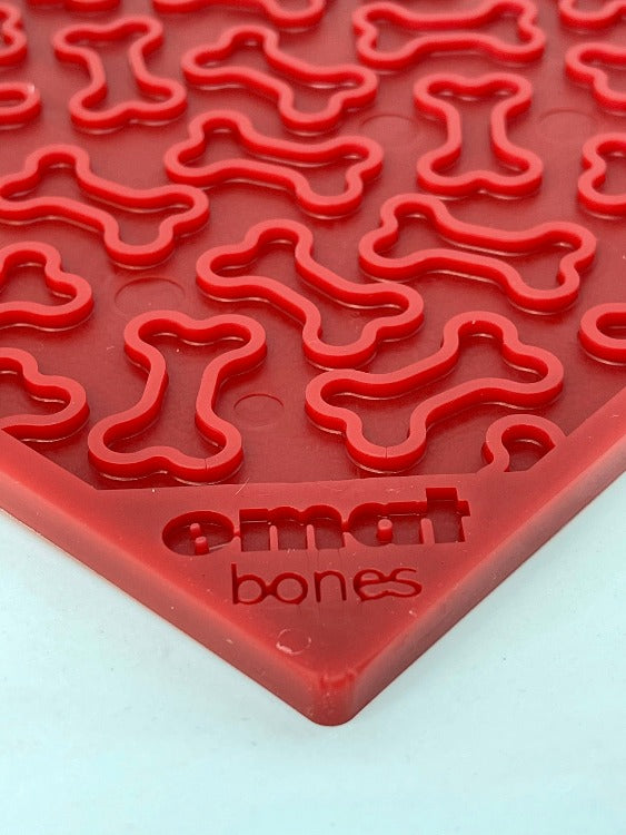 SodaPup Bones eMat Enrichment Lick Mat For Dogs And Cats