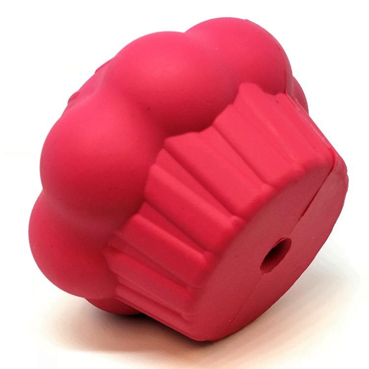 Cupcake eDispenser Durable Rubber Chew Toy and Treat Dispenser for Dogs