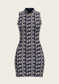 Espoir Running Horse Navy Dress