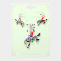 Enamel Cowboy Horse Pendant Set