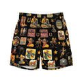 YEEHAW Vintage Cowboy Collage Western Swim Trunks Shorts