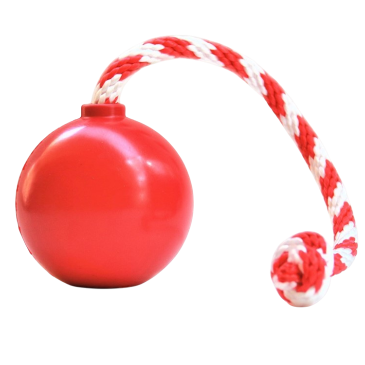 USA-K9 Cherry Bomb Rubber Dog Chew Toy For Heavy Chewers