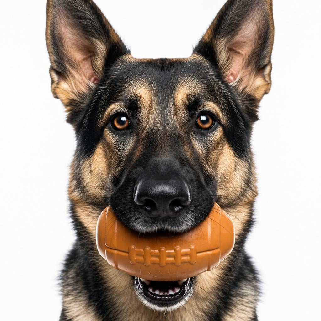 SodaPup Football Dog Chew Toy And Treat Dispenser USA Made