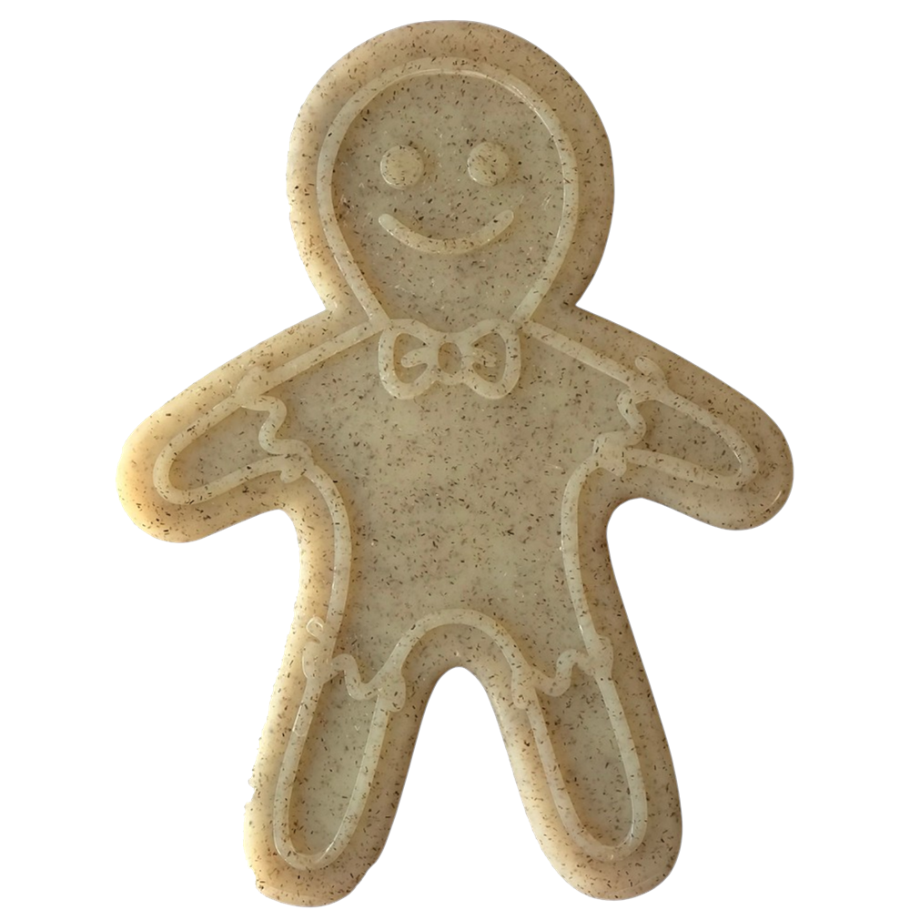 SodaPup Gingerbread Man Nylon Dog Chew Toy for Aggressive Chewers