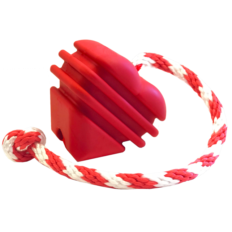 Heart on a String Dog Toy Durable Rubber Tug For Large Dogs HS-01
