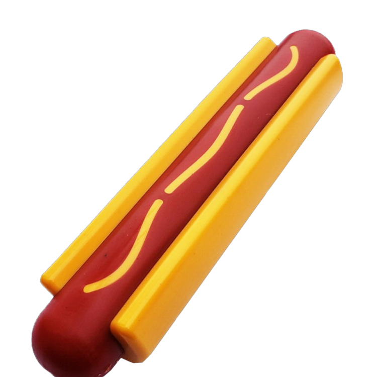 SodaPup Hot Dog Nylon Chew Toy For Aggressive Chewers