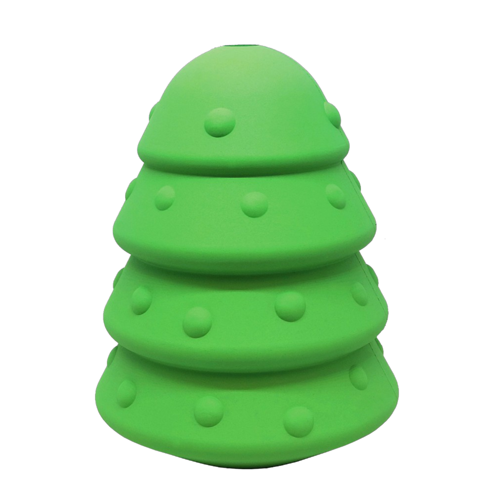 Christmas Tree EDispenser Rubber Chew Toy For Large Dogs Model EDispenser