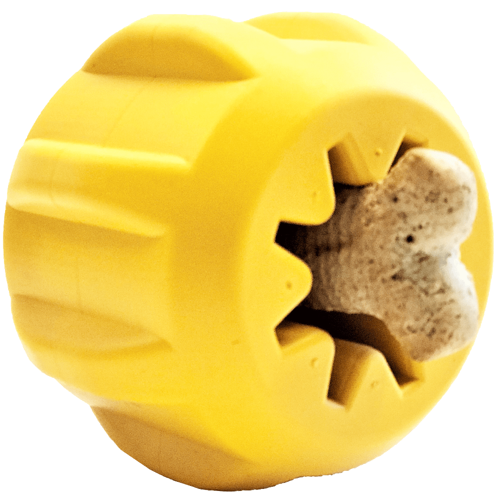 Gear eDispenser Rubber Treat Holder and Chew Toy for Dogs