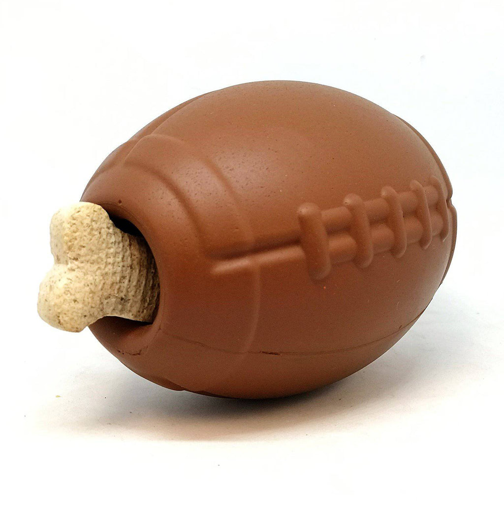 SodaPup Football Dog Chew Toy And Treat Dispenser USA Made