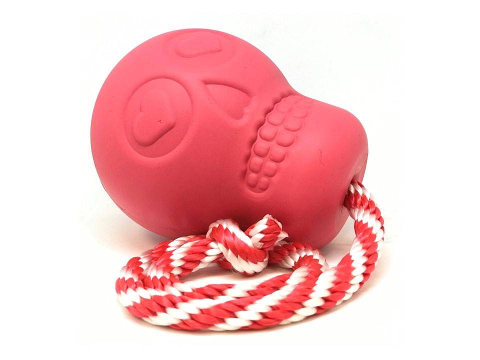 SodaPup Usa-K9 Skull Dog Chew Toy And Treat Dispenser