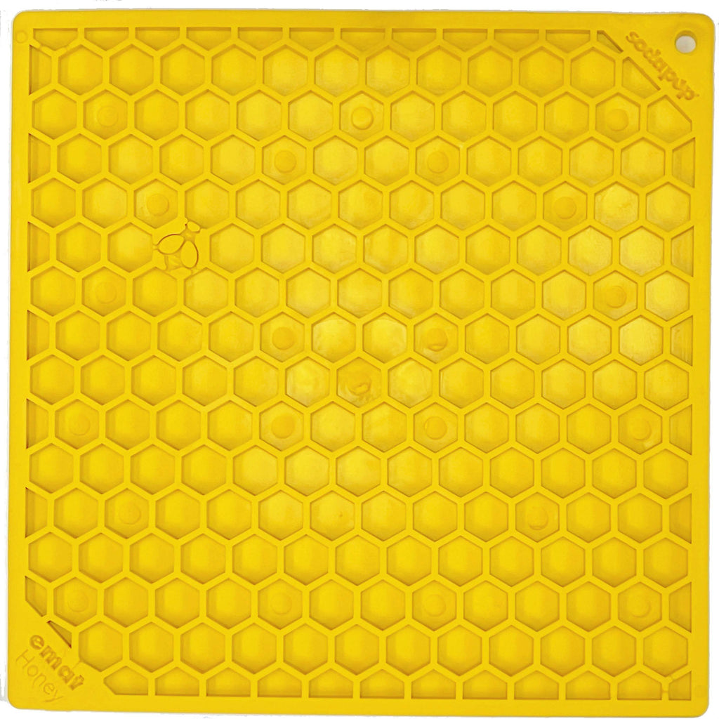 SodaPup Honeycomb eMat Enrichment Lick Mat For Dogs And Cats
